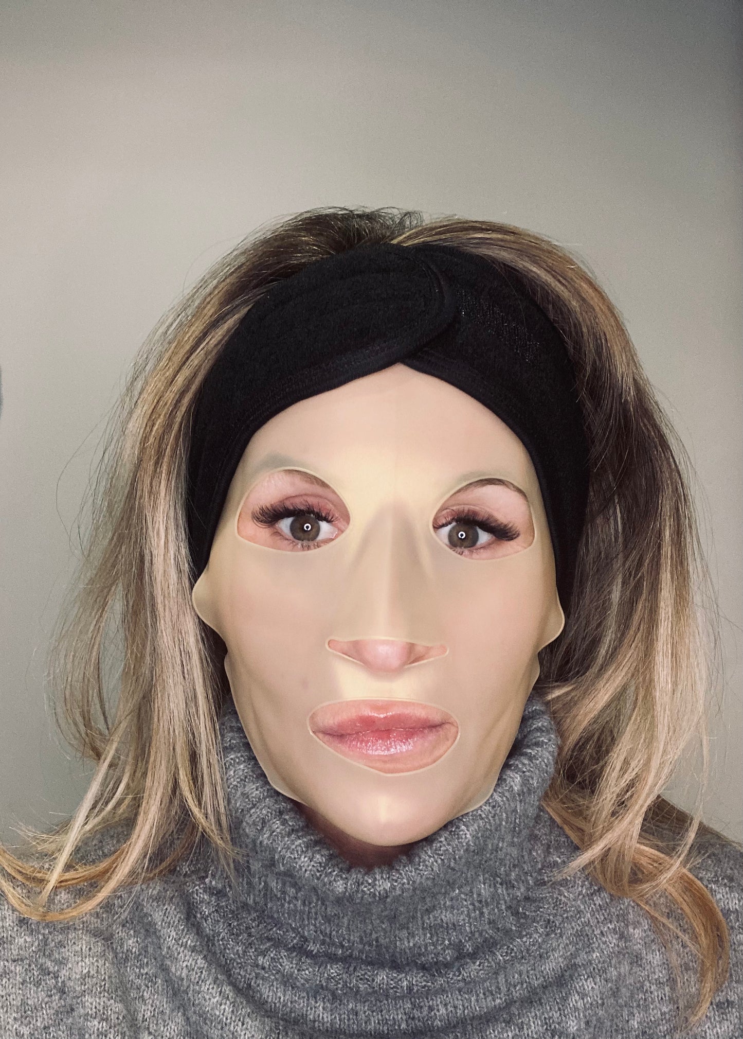 1 stuk gouden herbruikbaar gezichtsmasker met oorlussen