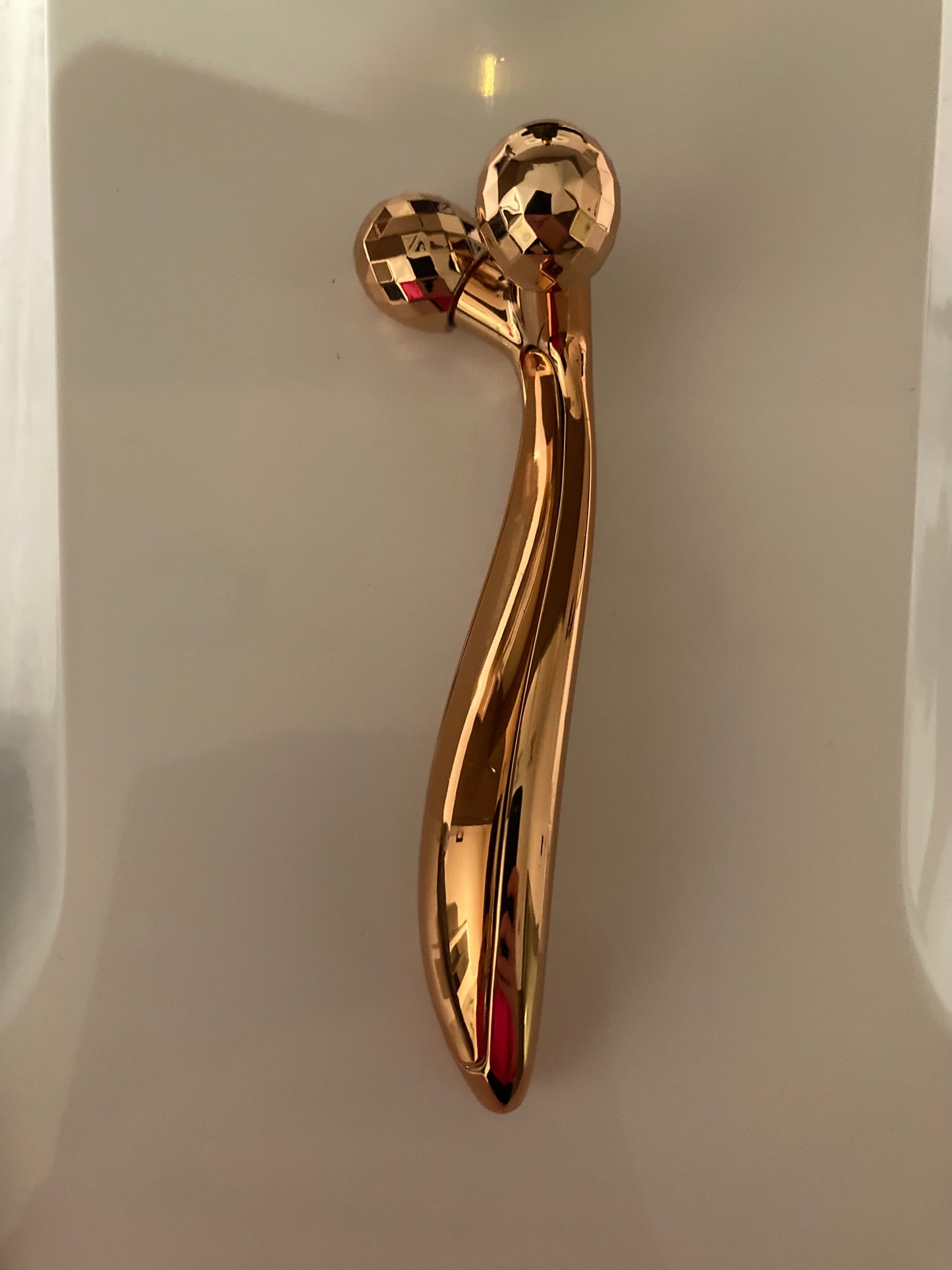 3D roll roller masker Y vorm Rose goud