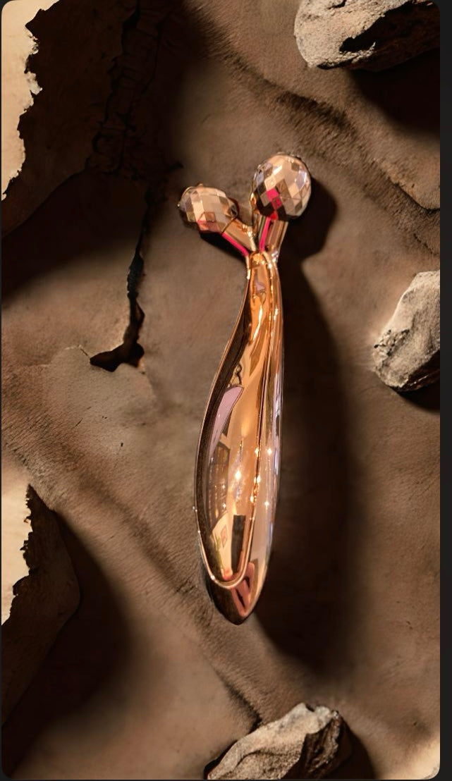 3D roll roller masker Y vorm Rose goud